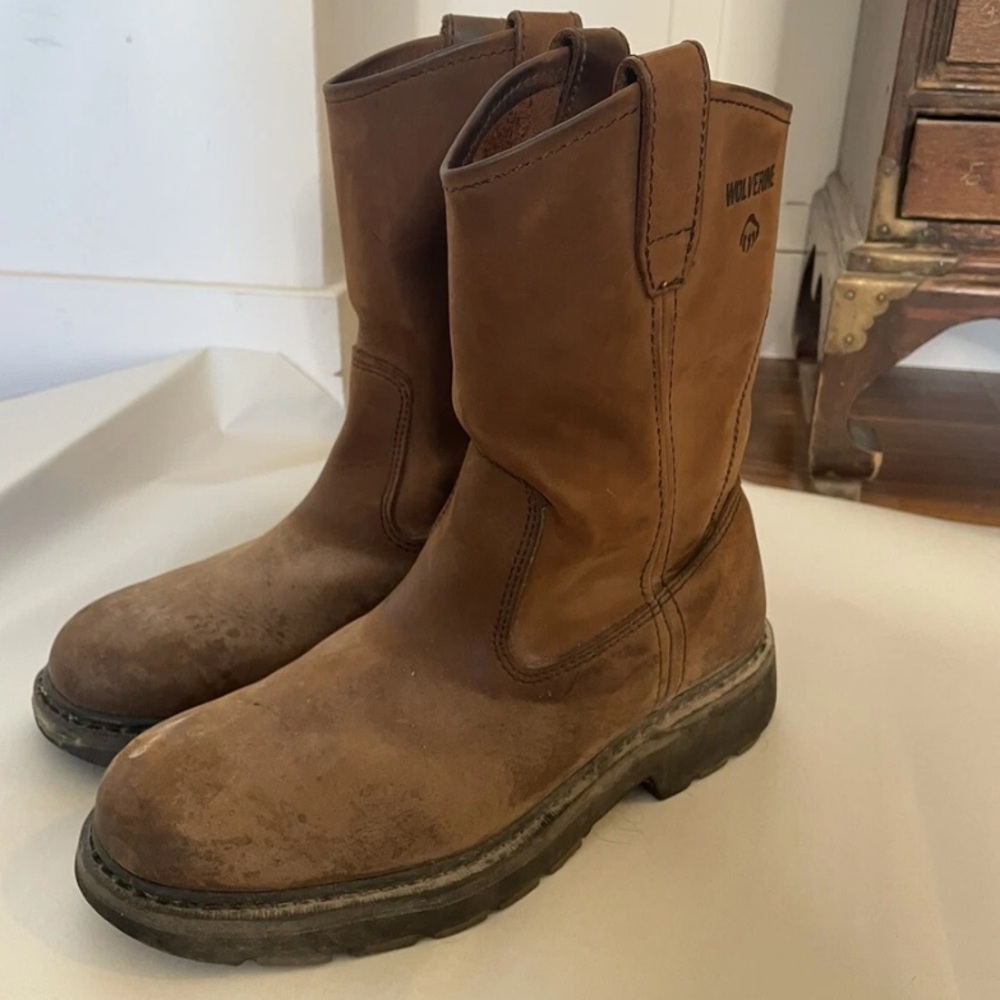 Wolverine Men's Tan Leather Work Boots